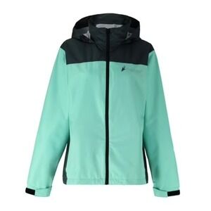Frogg Toggs‎ Women's River Toadz waterproof Lightweight Hooded Jacket Mint L XL